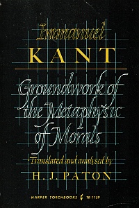 Cover of H.J. Paton's translation of Kant's 'Groundwork'