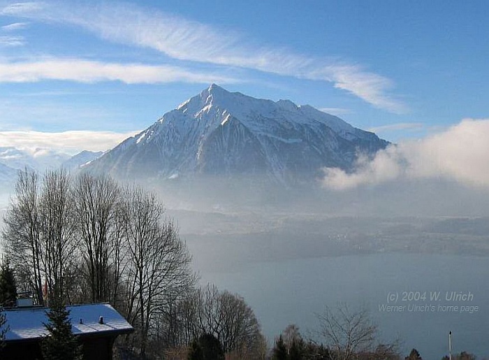 January 2005 - Mount Niesen, Lake Thunersee --> Click to see a panoramic view!